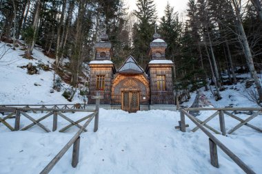 Slovenya 'daki Vrsiç dağ geçidinde Rus şapeli