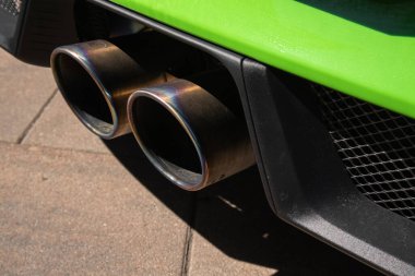 Yeşil Porsche 911 GT3RS spor araba