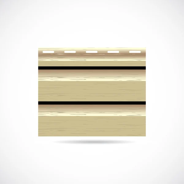 Siding texture sample small icon wood color — Stock Vector