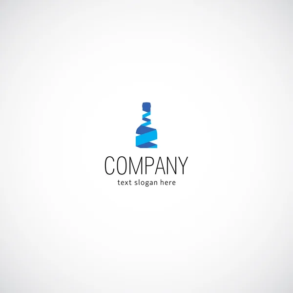 Vin konceptet business företagets logotyp — Stock vektor