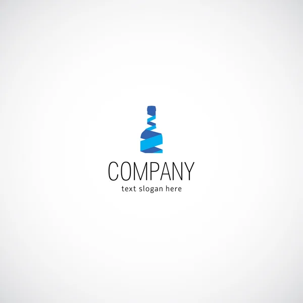 Concepto de vino empresa logo — Vector de stock