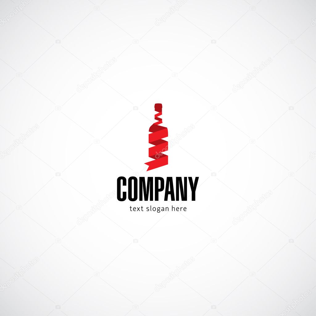 Wine concept business company logo