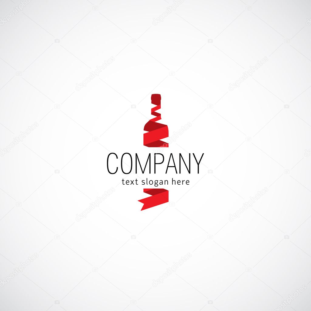 Wine concept business company logo