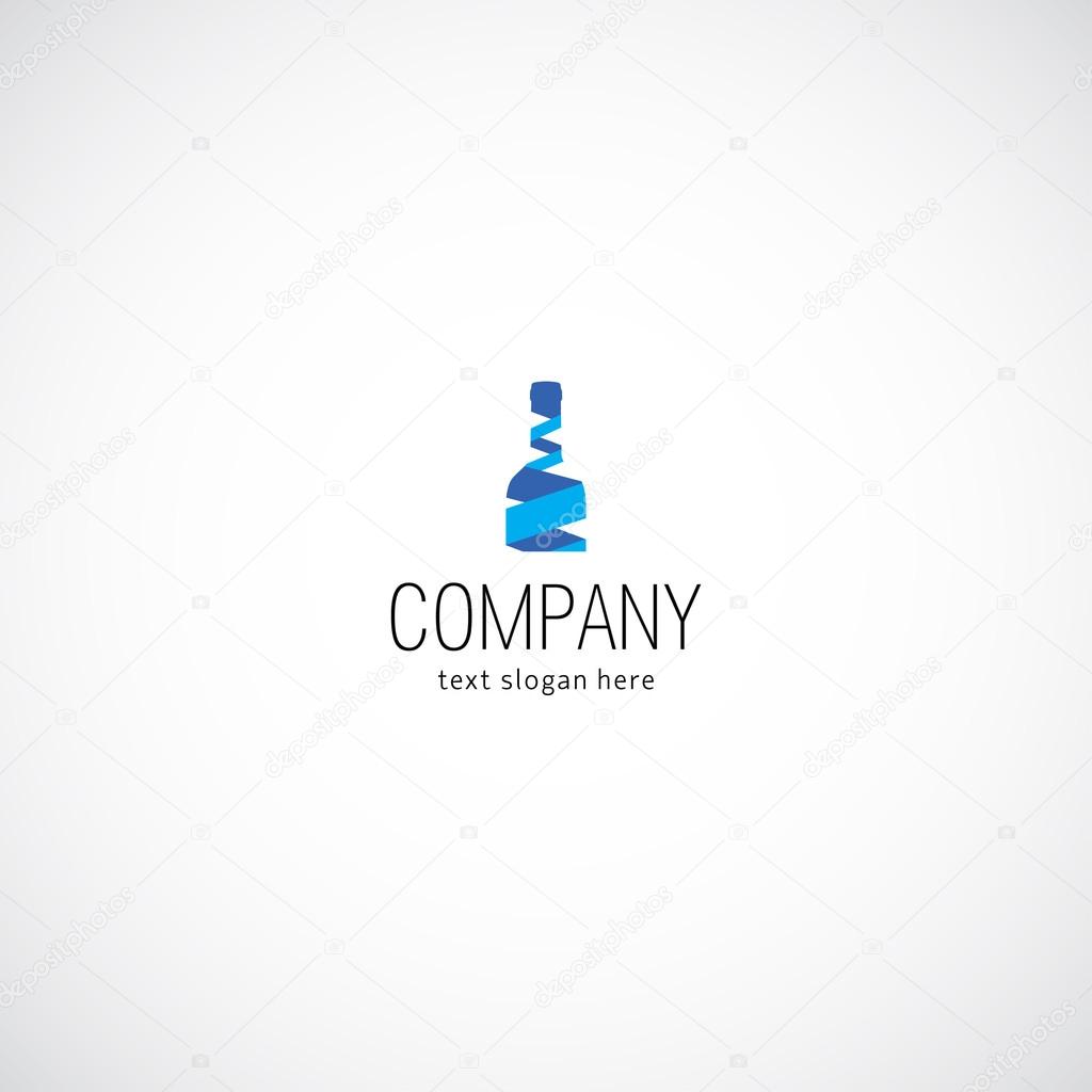 Wine concept business company logo