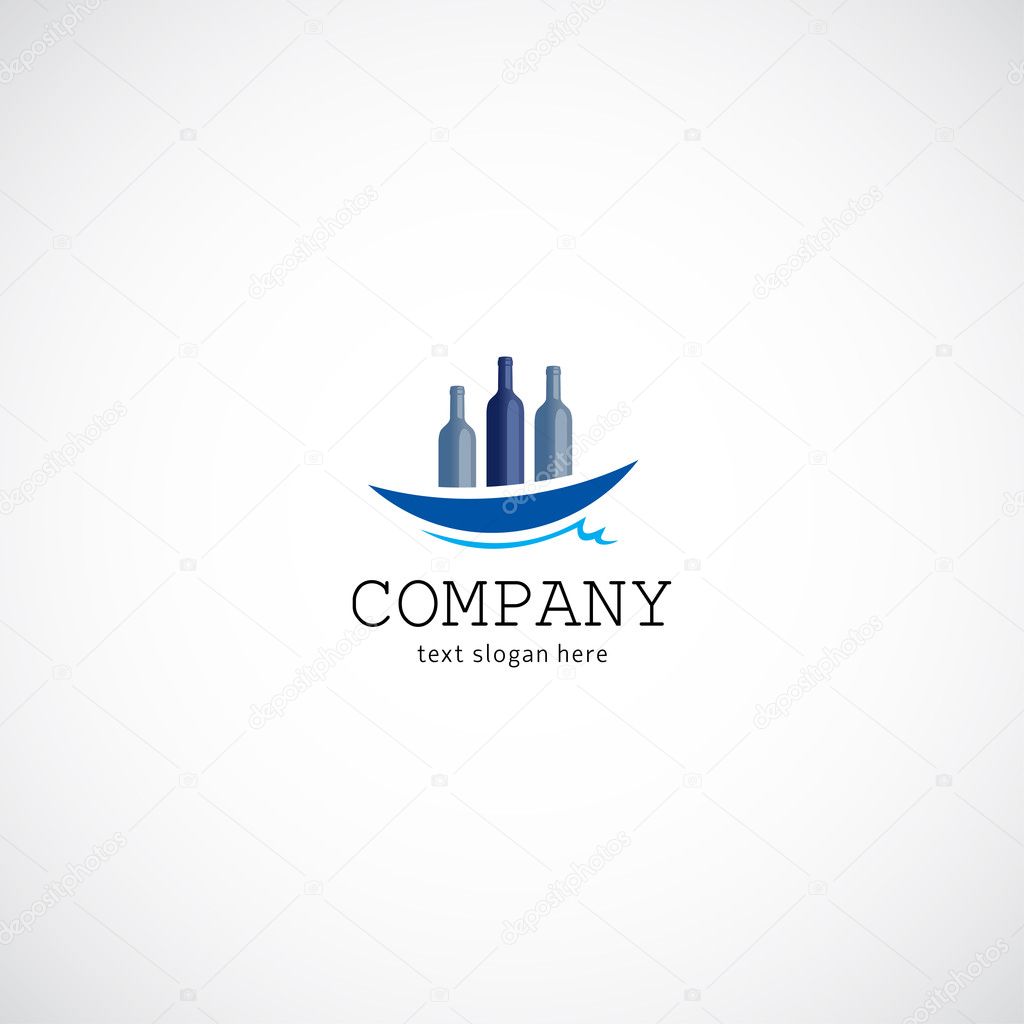 Wine concept business company logo