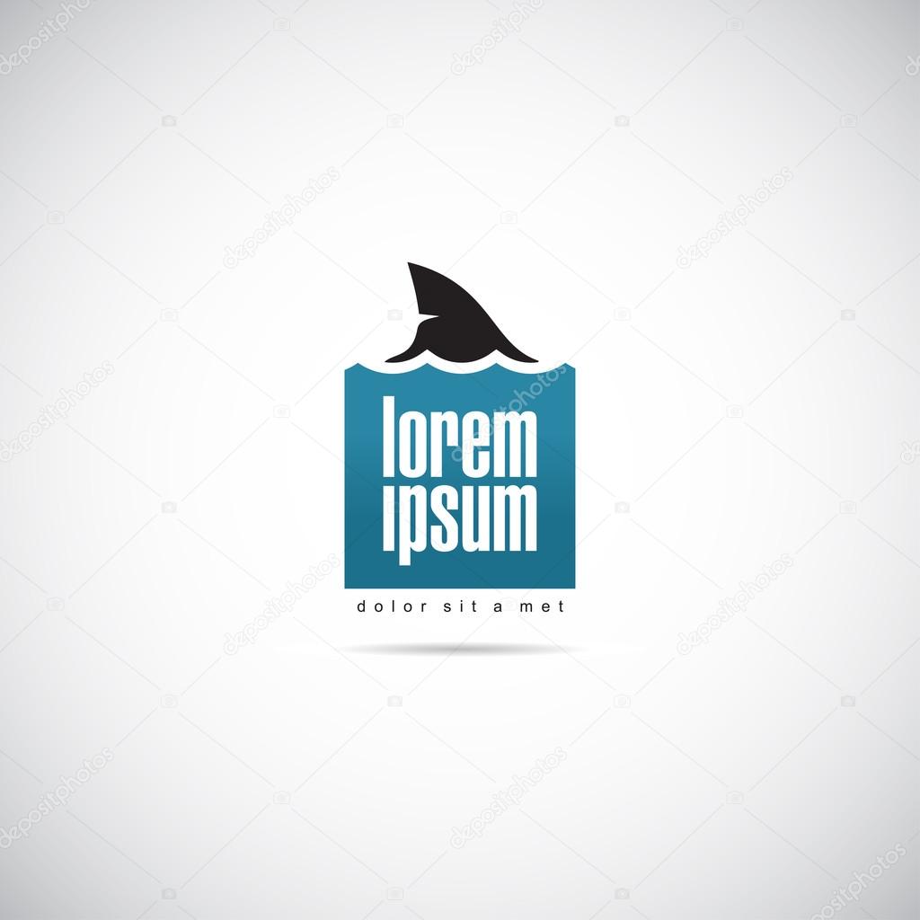 Shark logo template