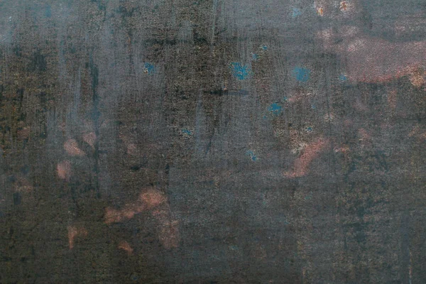 锈迹斑斑的黑色金属墙纹理背景 黑色墙纸 工业金属 — 图库照片