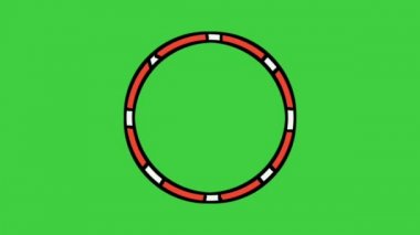 Çevresel sınır animasyonu yeşil ekranda dönüyor. Boşluk boş kroma anahtarını kopyala, düz 4k video