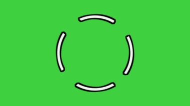 Çevresel sınır animasyonu yeşil ekranda dönüyor. Boşluk boş kroma anahtarını kopyala, düz 4k video