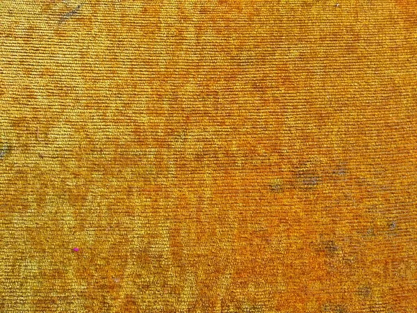 Gele Kleur Vezel Textiel Patroon Achtergrond Abstract — Stockfoto
