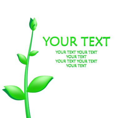 arka plan ile bir Filiz