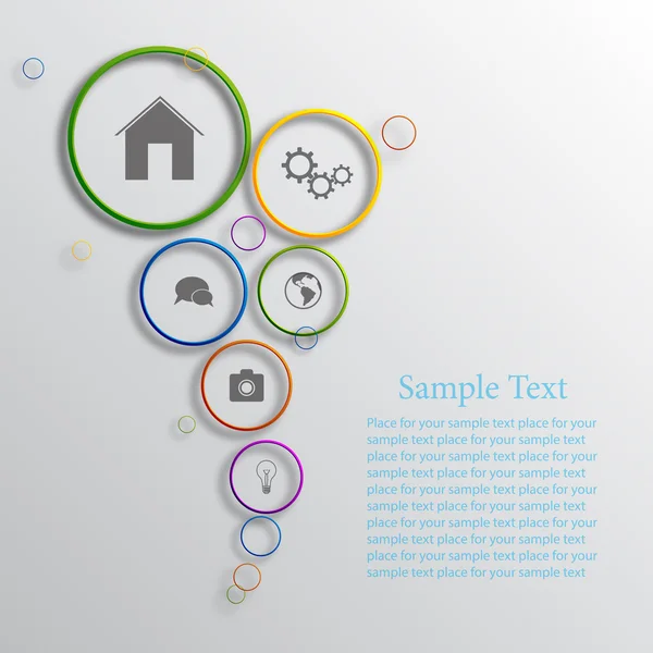 Projeto de fundo infográfico vetorial — Vetor de Stock