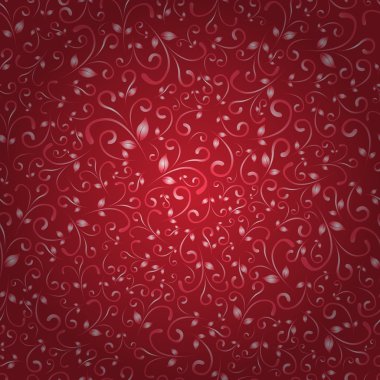 Dikişsiz çiçek kırmızı desenli