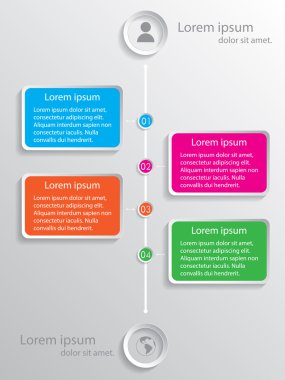 dört renkli seçenekleri afiş