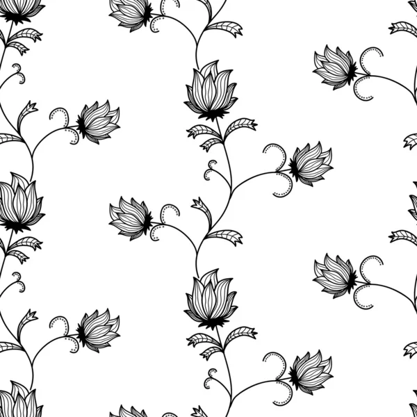 Fondo de pantalla sin costuras flor — Vector de stock