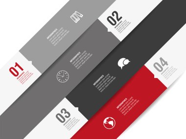 Dört seçenek modern tasarım