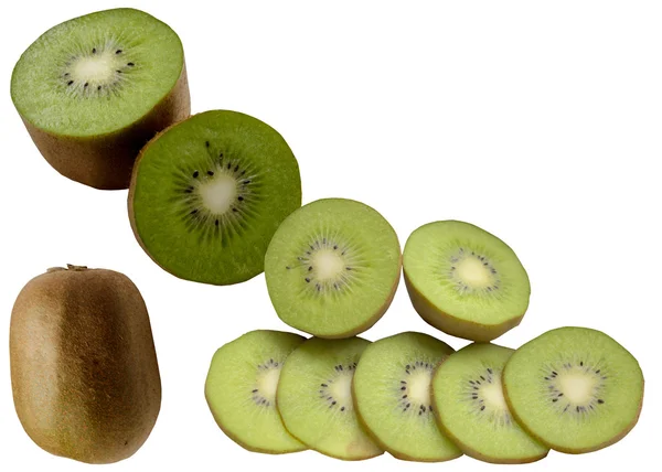 Kiwi geïsoleerd op een witte achtergrond. — Stockfoto