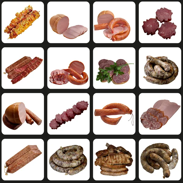 Wurstsortiment. — Stockfoto