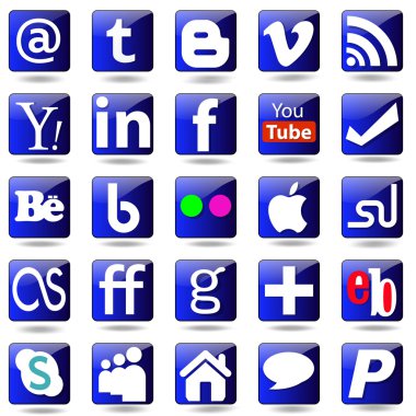 Sosyal Medya Icons set.