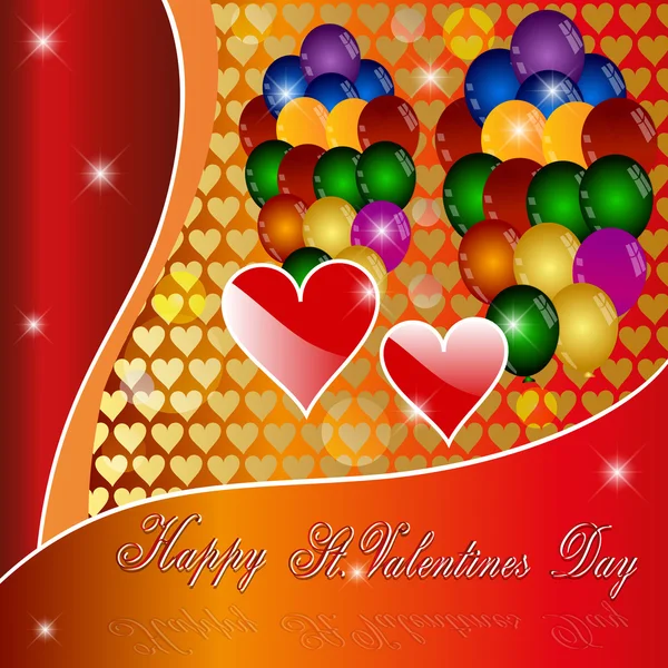 Happy St. Valentine's Day. — Stock Vector