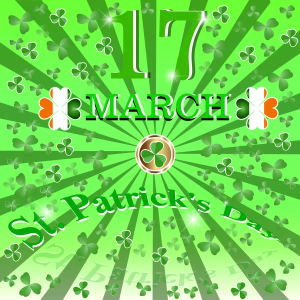 St. Patrick's Day background. — Stock Vector