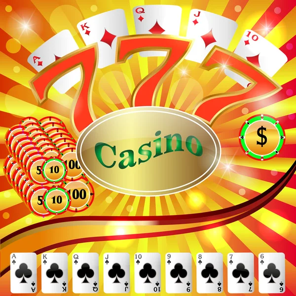 Casino gambling. — Stock Vector