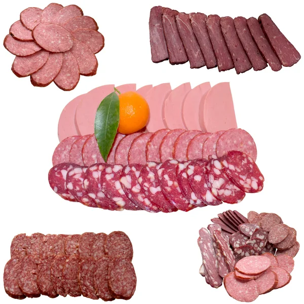 Assortimento di salsiccia . — Foto Stock