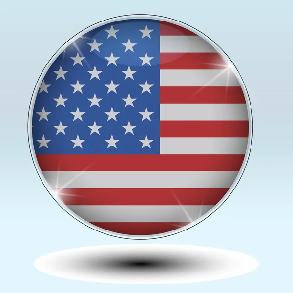 Американський прапор фону . — стоковий вектор