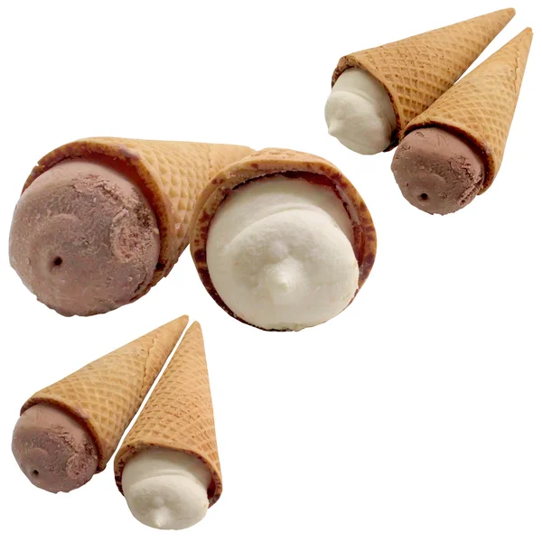Ice cream isolated on a white background. — Stock Photo, Image