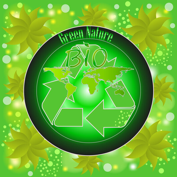 Eco labels with  design.