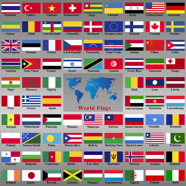 Flags from world.