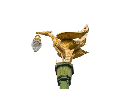 Güzellik altın kuğu sokak lambası