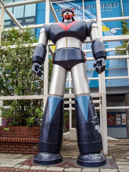 Seul karikatür Müzesi ve ani önünde büyük model harika mazinga