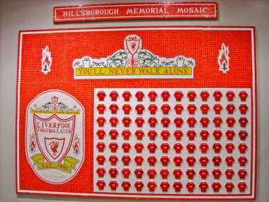 Hillsborough memorial Mozaik