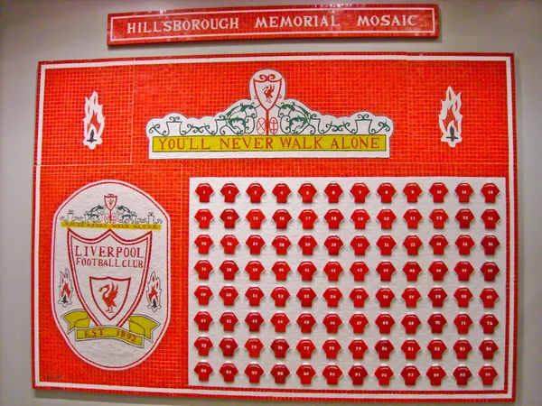Hillsborough memorial Mozaik