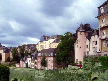 Panoramatic view of the Luxembourg clipart