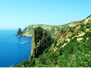 güzel deniz manzarası, Kırım