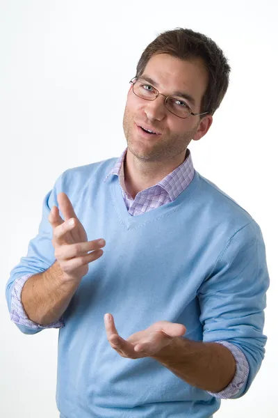 Casual confident handsome young man — Stock Photo, Image