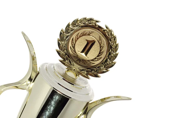 Golden winner cup — Stock Photo, Image