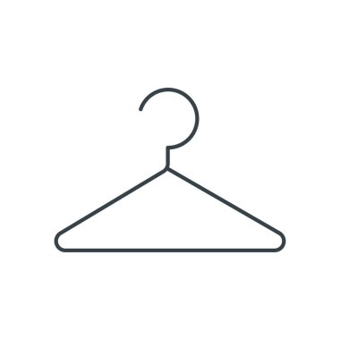 Askıda ince çizgi ikonu. Web siteleri, web tasarımı, mobil uygulama, bilgi grafikleri için basit simge ögesi. Web sitesi tasarımı ve geliştirilmesi için ince satır simgesi, beyaz arkaplanda uygulama geliştirme