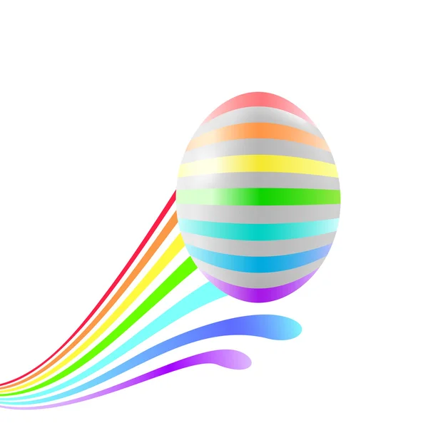 Многоцветное пасхальное яйцо — стоковый вектор