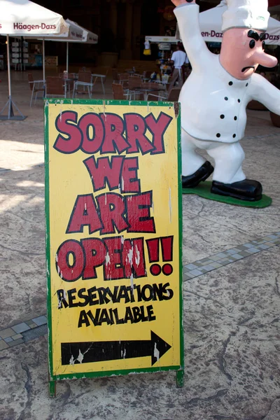 Sorry we are Open