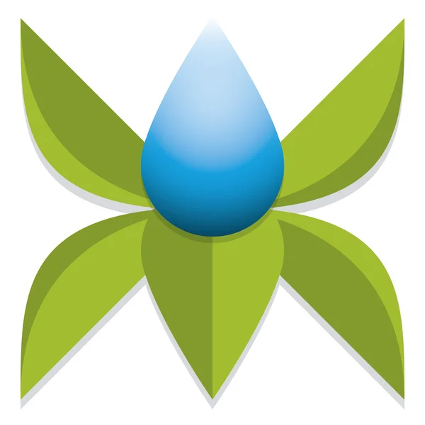Eko logo vektör — Stok Vektör