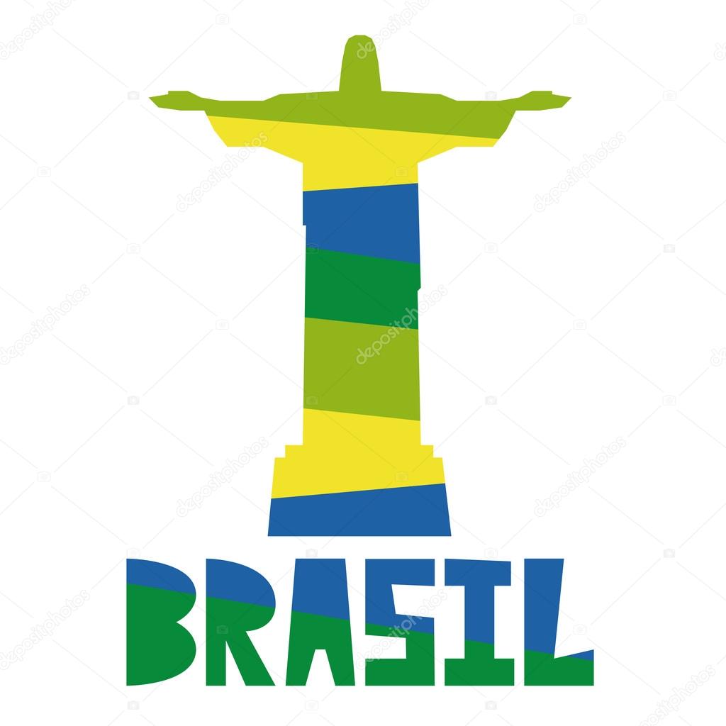 Brazil Stylish Illustration Isolated On Background