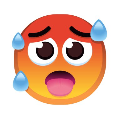 İzole edilmiş rengarenk emoji simgesi