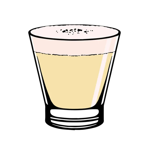 Isolé petit vecteur d'illustration cocktail — Image vectorielle