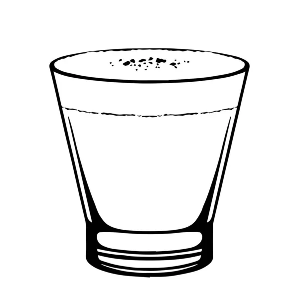 Isolierte kleine Cocktail-Zeichnung Illustrationsvektor — Stockvektor