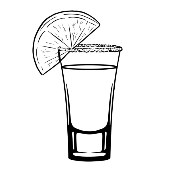 Isolé petit dessin de cocktail illustration vecteur — Image vectorielle