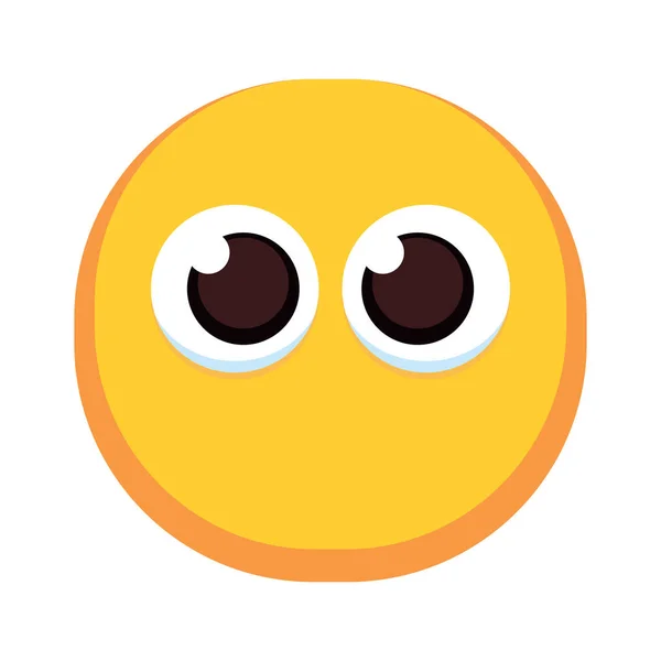 Isolated surprised colored emoji icon — Stock vektor