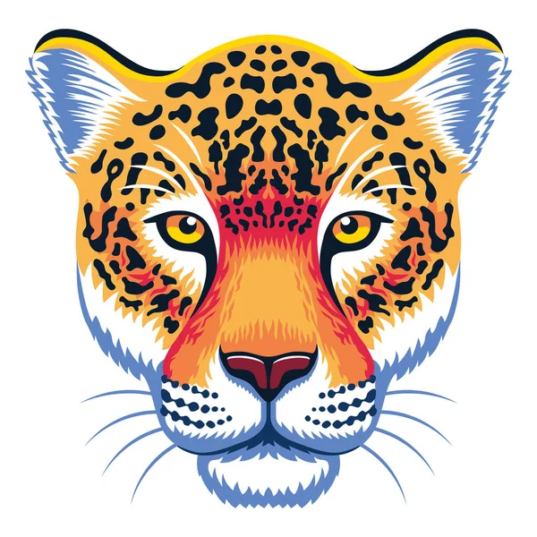 Imagen Aislada Jaguar Selva Animal Salvaje Vector Ilustración — Vector de stock